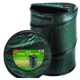 Coghlans 1219 Trash Can, 33 Gal Capacity, Polyethylene, Green