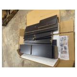 Atlantic Oskar Adjustable Media Cabinet - Holds 464 CDs, 228 DVDs or 276 Blu-rays, 12 Adjustable and 4 Fixed Shelves PN38435719 in Espresso