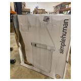 simplehuman 45L Slim Step Can in White
