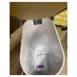 simplehuman 45L Slim Step Can in White