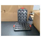 Nutrichef w/ Heat Red Silicone Handles, Oven Safe up to 450°F, Cookware Set - 7 Pieces