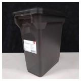 IRIS USA 12 lbs. Airtight Pet Dog & Cat Food Container, Black
