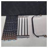 Amazon Basics 3-Tier Metal Basket Rolling Cart with Wood Top