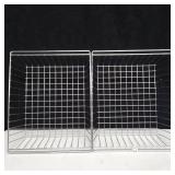 Amazon Basics 3-Tier Metal Basket Rolling Cart with Wood Top