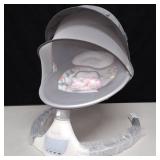 Dream On Me Zazu Cradling Swing in Grey and Pink