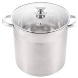 McSunley 16qt Encapsulated Stockpot, 16 Qt, Silver