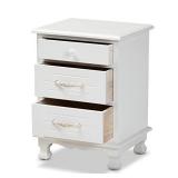 Baxton Studio Layton Nightstands, White