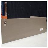 Kate and Laurel Kitt Modern Floating Wall Shelf, 18 x 6.5 x 12, Gray, Wood Shelf for Storage and Display