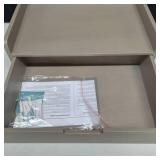 Kate and Laurel Kitt Modern Floating Wall Shelf, 18 x 6.5 x 12, Gray, Wood Shelf for Storage and Display