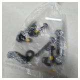 OFM Essentials Collection Armless Leather Desk Chair in Black (ESS-6005-BLK)