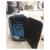 U.S. Traveler Rio Rugged Fabric Expandable Carry-On Luggage Set, Teal, 2-Piece
