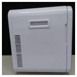 Cooluli 20L Mini Fridge For Bedroom - Car, Office Desk & College Dorm Room - Glass Front & Digital Temperature Control - 12v Small Refrigerator for Food, Drinks, Skincare, Beauty & Breast Milk (White)