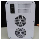 Cooluli 20L Mini Fridge For Bedroom - Car, Office Desk & College Dorm Room - Glass Front & Digital Temperature Control - 12v Small Refrigerator for Food, Drinks, Skincare, Beauty & Breast Milk (White)