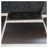 Furinno Efficient Home Laptop Notebook Computer Desk with Square Shelves, Black/Grey