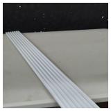 UDEAR Garment Rack Freestanding Hanger Double Rods Multi-functional Bedroom Clothing Rack, Double Layer, 4 Hooks, White