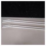 UDEAR Garment Rack Freestanding Hanger Double Rods Multi-functional Bedroom Clothing Rack, Double Layer, 4 Hooks, White