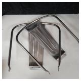 Industrial Style Metal Bar Stool with Back - Set of 2