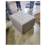 Homepop Chunky Textured Storage Ottoman