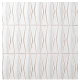 Ivy Hill Tile Delphi Harlequin Natural White Polished Ceramic Mosaic Tile Set