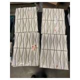 Ivy Hill Tile Delphi Harlequin Natural White Polished Ceramic Mosaic Tile Set