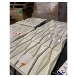 Ivy Hill Tile Delphi Harlequin Natural White Polished Ceramic Mosaic Tile Set