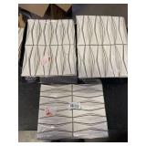 Ivy Hill Tile Delphi Harlequin Natural White Polished Ceramic Mosaic Tile Set