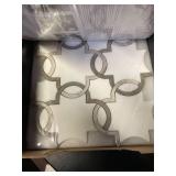 Premium Mosaics Bianco Quaterfoil Polished Tile Set