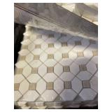 Premium Mosaics Bianco Dolomite Crema Dotty Polished Tile Set