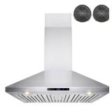 AKDY Island Mount Range Hood Touch Screen Panel
