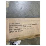 Metal Bed Frame w/ Wood Slats (Full Size)