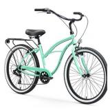 sixthreezero Around-the-Block 7-Speed Beach Cruiser Bicycle