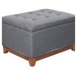 Homepop Chunky Textured Storage Ottoman