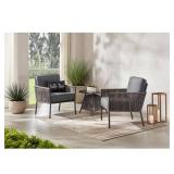 Hampton Bay Tolston Wicker Outdoor Patio Chat Set