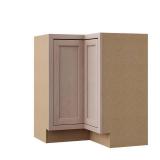 Hampton Bay Recessed Panel Assembled Lazy Susan Corner Base Kitchen Cabinet