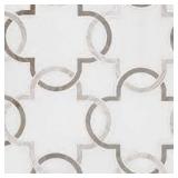 Premium Mosaics Bianco Quaterfoil Polished Tile Set