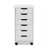 Linon Home Decor 6-Drawer Roll Cart