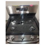 Lg 5 Bunner Gas Range Model Number LGLRGL5823S (Damaged On Corner ?)