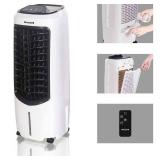 Honeywell - 194 CFM Indoor Evaporative Air Cooler (Swamp Cooler) with Remote Control in White - White Honeywell - 194 CFM Indoor Evaporative Air Cooler (Swamp Cooler) with Remote Control in White - White