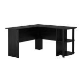 Ameriwood Home Dominic L Desk with Bookshelves Black Oak Ameriwood Home Dominic L Desk with Bookshelves Black Oak