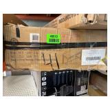 SEI Furniture Edison Industrial 2-Drawer Desk in Gray SEI Furniture Edison Industrial 2-Drawer Desk in Gray