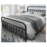 Vintage Sturdy Queen Size Metal Bed Frame with Headboard and Footboard Basic Bed Frame No Box Spring Needed (Queen,Black) Vintage Sturdy Queen Size Metal Bed Frame with Headboard and Footboard Basic Bed Frame No Box Spring Needed (Queen,Black)