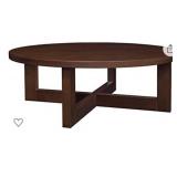 Regency Chloe 37-inch Round Coffee Table- Mocha Walnut Regency Chloe 37-inch Round Coffee Table- Mocha Walnut
