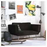 Bellamy Studios Euro Upholstered Futon With Magazine Storage Black Linen Bellamy Studios Euro Upholstered Futon With Magazine Storage Black Linen