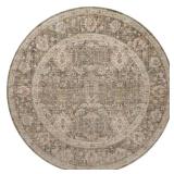 ROSMROE-01SGBH320R 3 ft. 2 in. x 3 ft. 2 in. Rosemarie Power Loomed Traditional Round Area Rug, Sage & Blush ROSMROE-01SGBH320R 3 ft. 2 in. x 3 ft. 2 in. Rosemarie Power Loomed Traditional Round Area Rug, Sage & Blush