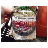 5gal Gas Can, Oil Absorbent ~1/2 Bag, Wood Chips, Grilling Utensils, etc 5gal Gas Can, Oil Absorbent ~1/2 Bag, Wood Chips, Grilling Utensils, etc