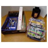 Pencils, Pens, Ruler, Hole Punches, Staple Remover, etc