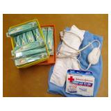 Thermometers, Heating Pad, Bandages