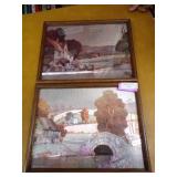 2- Framed Pictures 2- Framed Pictures