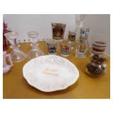State Shot Glasses, Mini Vases, 50th Anniversary Plate State Shot Glasses, Mini Vases, 50th Anniversary Plate
