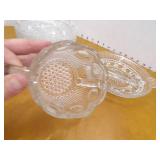 Clear Glass Plates, Cup, etc